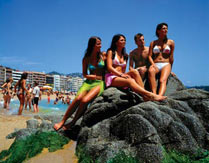 La plage de Lloret de Mar