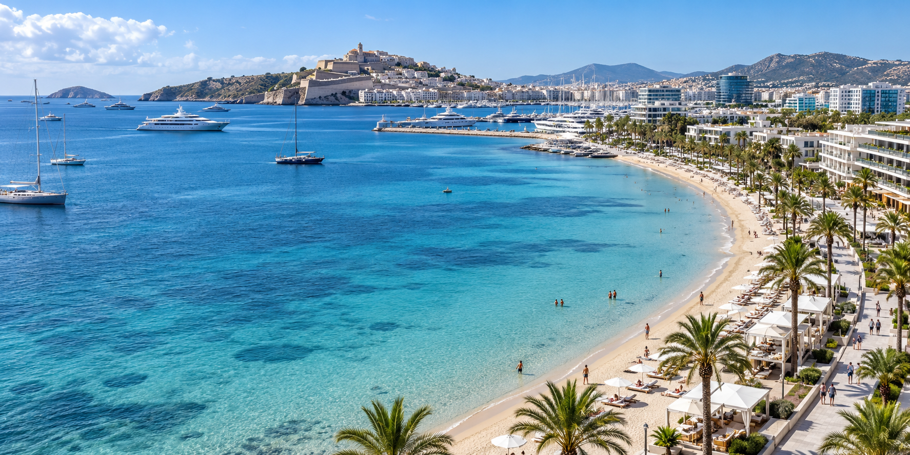 Talamanca Ibiza : hôtels, plage, Dalt Vila et Marina Botafoch