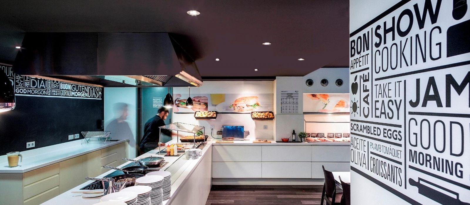 Cuisine ouverte.