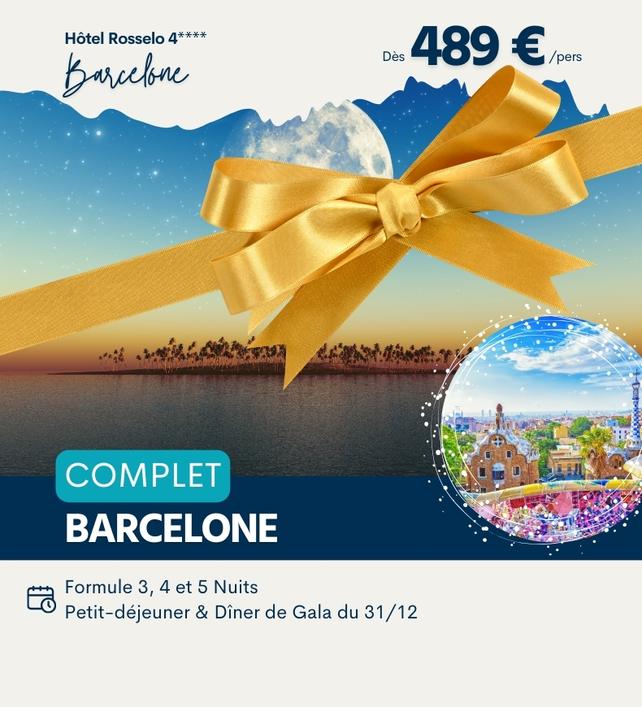 Réveillon Nouvel An Evenia Rosselo Barcelone