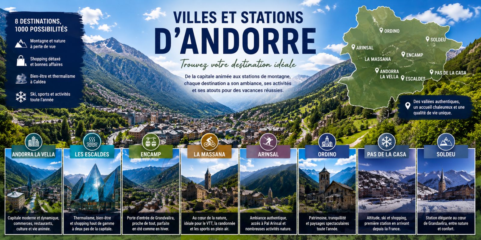 Guide des villes et stations d’Andorre
