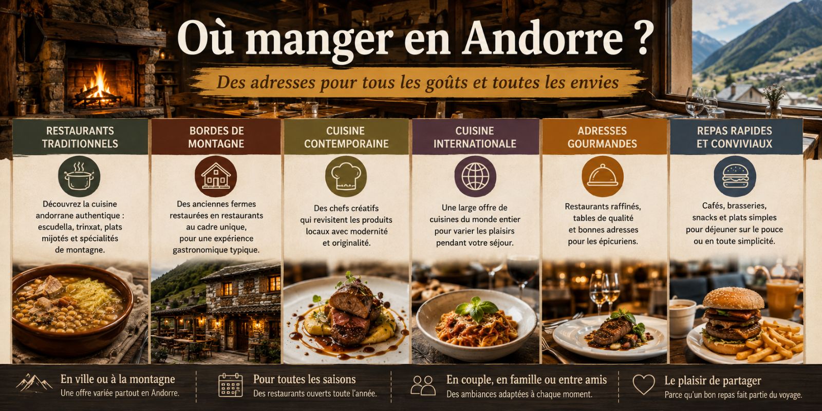 Guide gourmand des restaurants d’Andorre