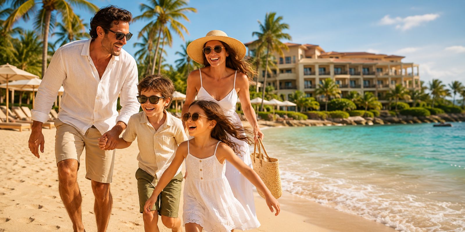 Famille à la plage