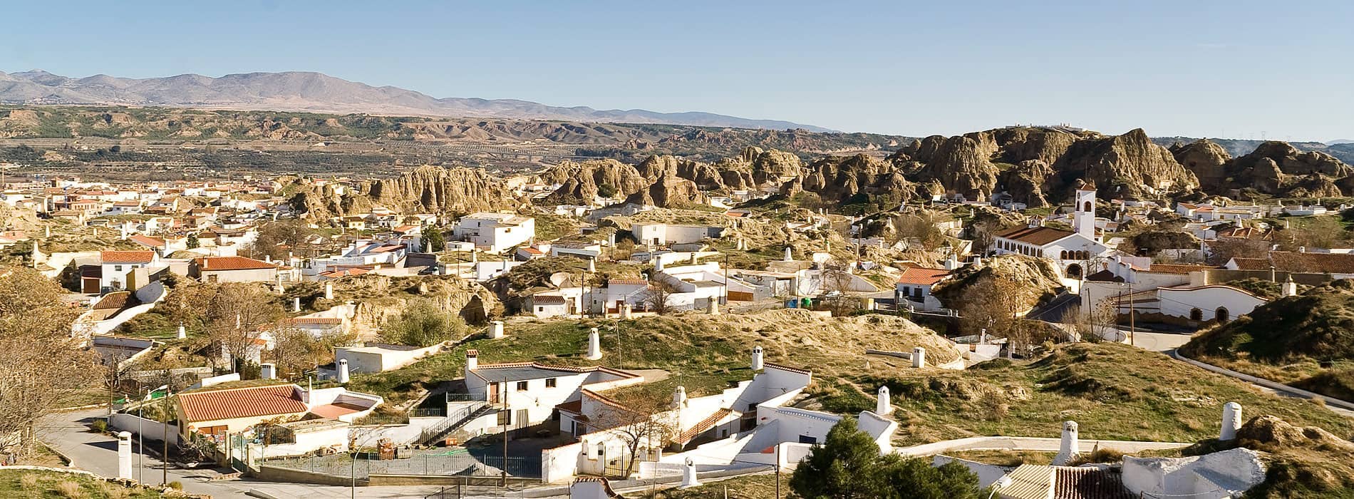 Quartier des grottes de Guadix