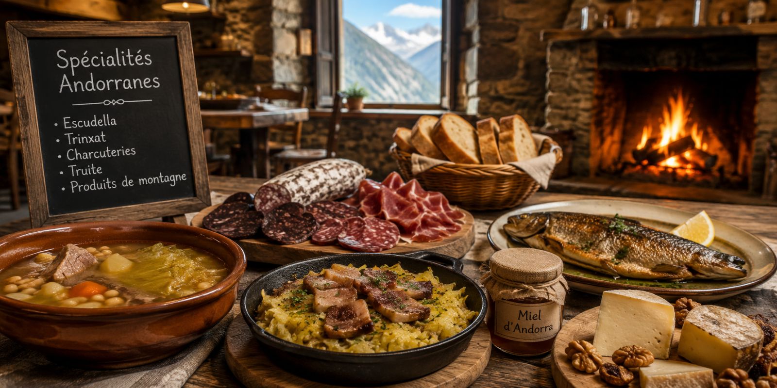 Festin andorran au coin du feu
