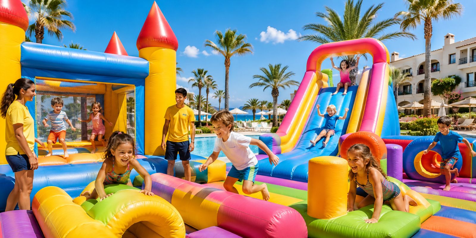 Jeux gonflables pour les enfants en Espagne