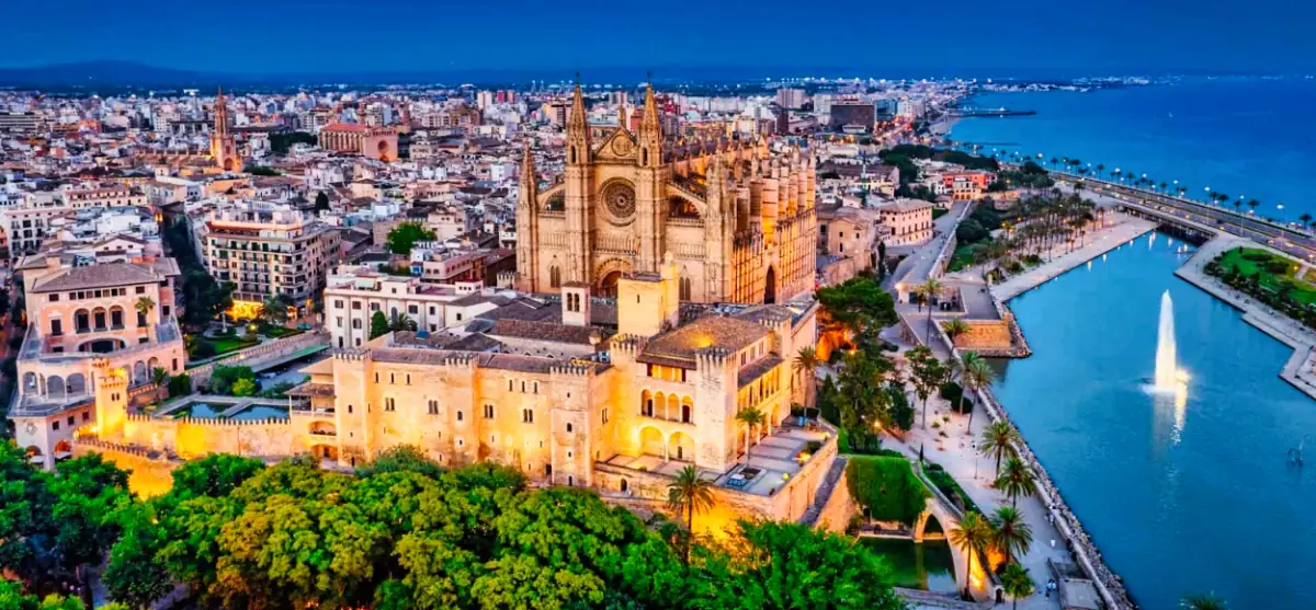 Palma de Majorque vue du ciel