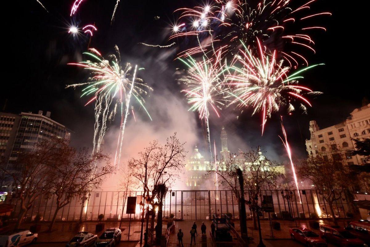Feux d'artifice à Valence