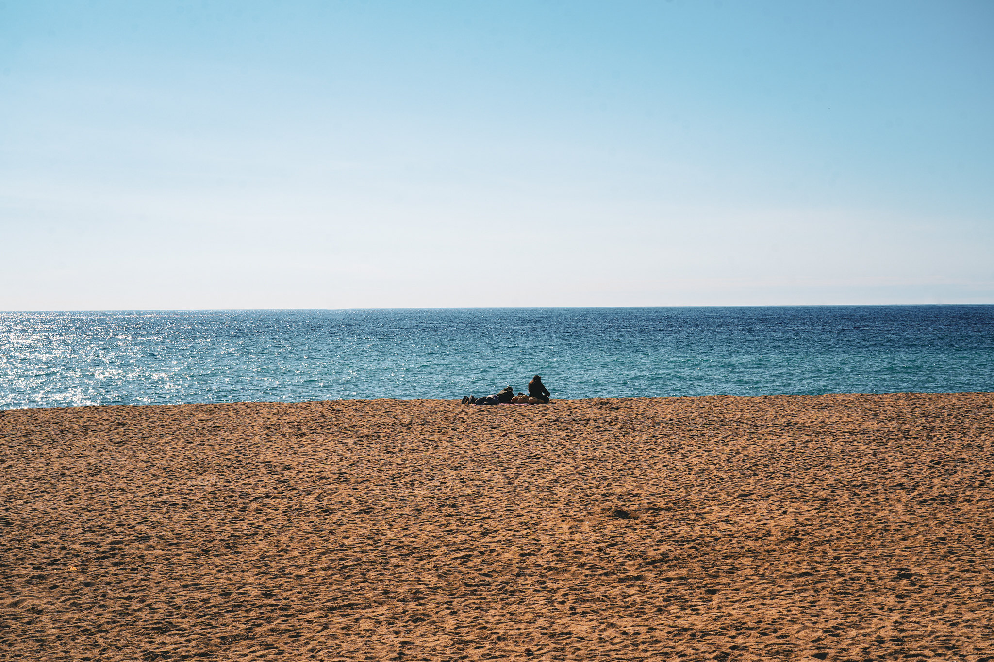 Plage de Calella en espagne