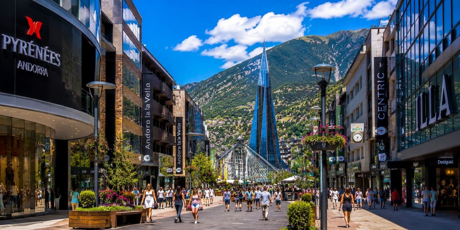 Avenue commerçante d’Andorre-la-Vieille