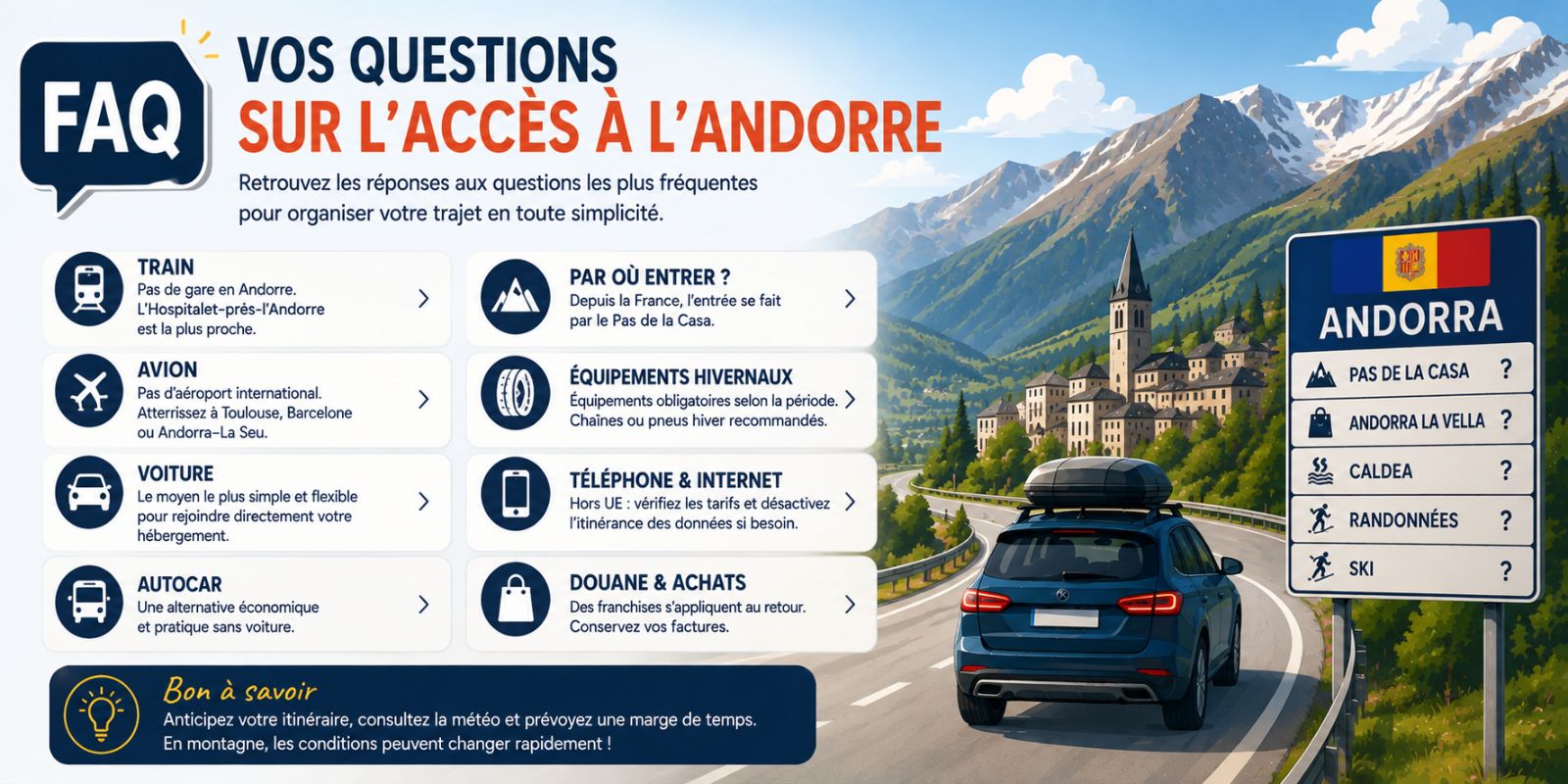 Guide FAQ pour accéder à l’Andorre
