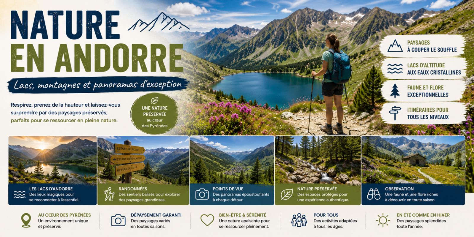 Nature en Andorre : lacs et panoramas