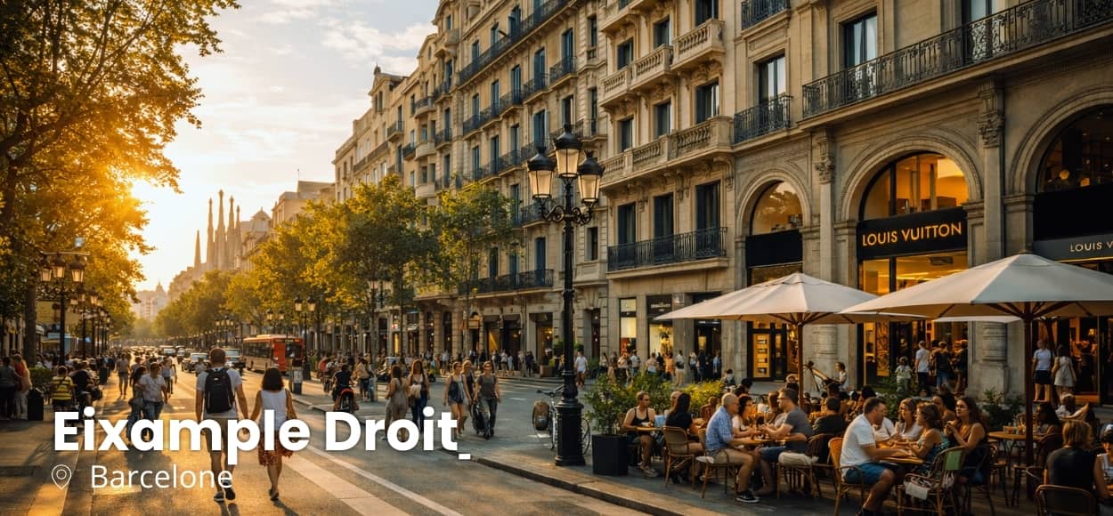 Barcelone Eixample Droit